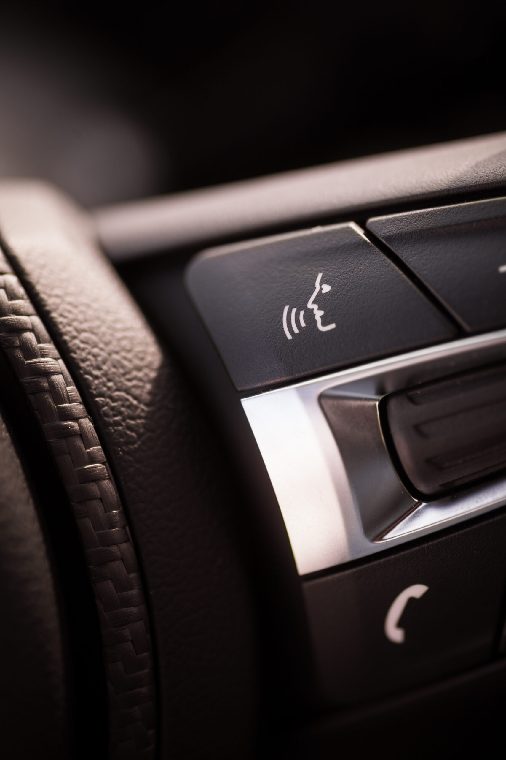 Buttons in a car